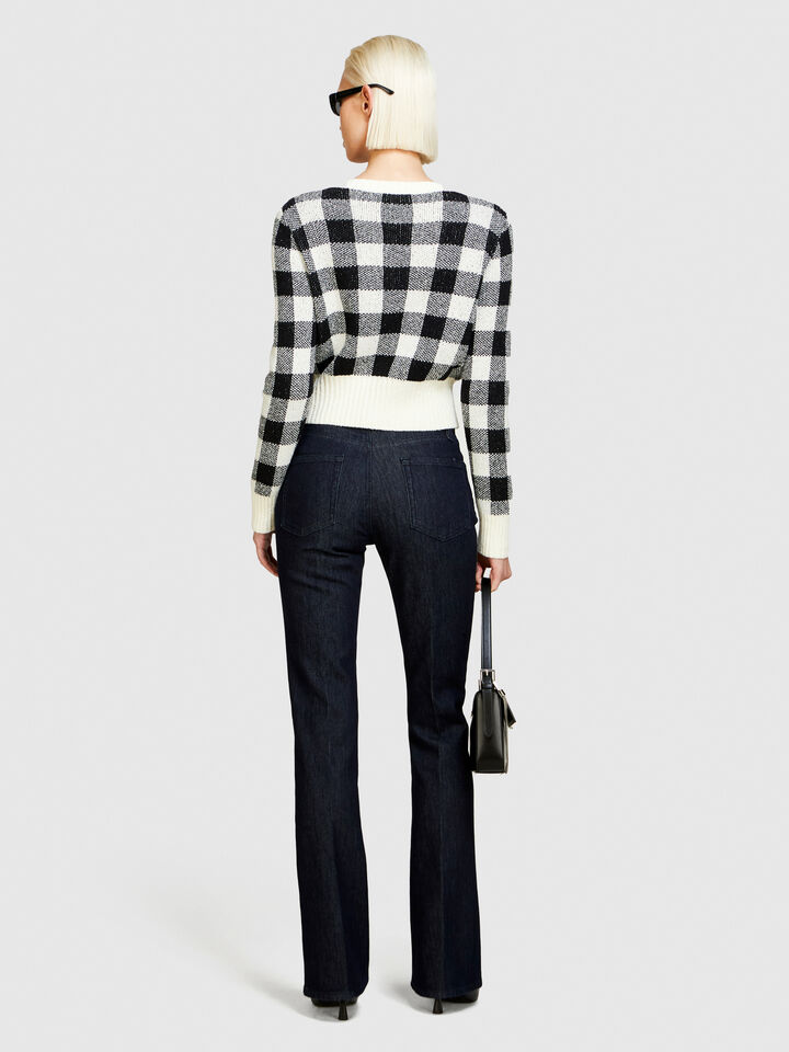 Flare fit Cannes jeans - women's bootcut & flared jeans - Dark Blue | Sisley image number 3